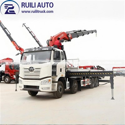 Faw 6x 6 10 t Caminhão de guindaste de braço dobrável